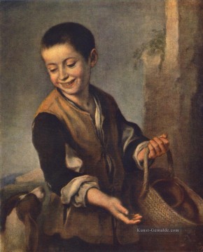 Junge mit einem Hund spanischen Barock Bartolomé Esteban Murillo Ölgemälde